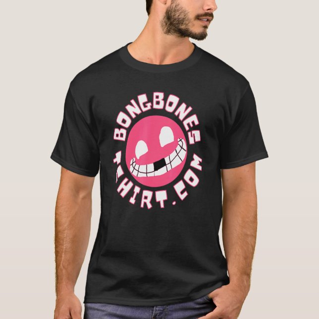 Bong Bones Com Design T-Shirt (Front)