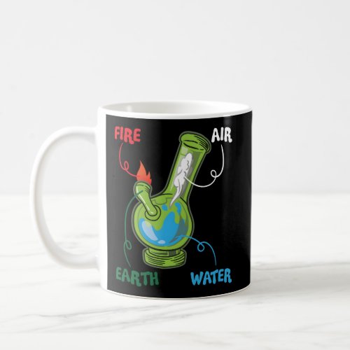 Bong Elets Fire Water Eh Air Thc Weed Smoking Anat Coffee Mug