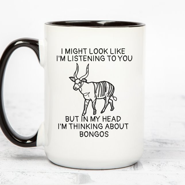 Bongo Antelope Mug, Bongo Lover Gifts Mug (Creator Uploaded)