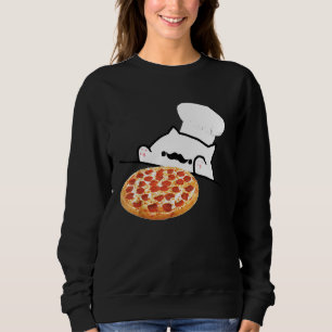 Bongo Cat Pizza Chef Dank Memes Sweatshirt