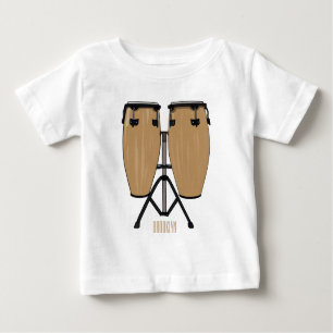 Bongo drum cartoon illustration baby T-Shirt