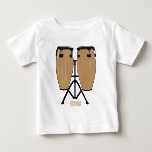 Bongo drum cartoon illustration  baby T_Shirt