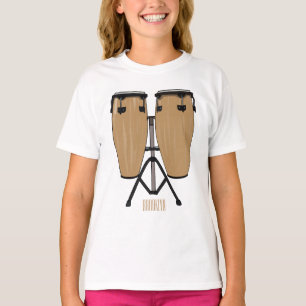 Bongo drum cartoon illustration T-Shirt