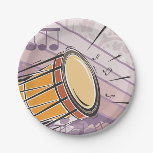 Bongo Drum Music Paper Plates