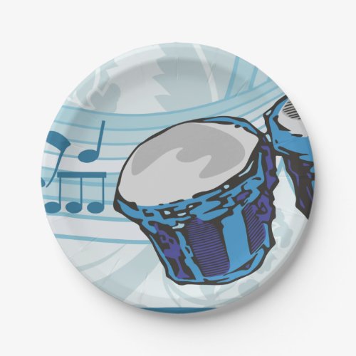 Bongo Drum Music Paper Plates