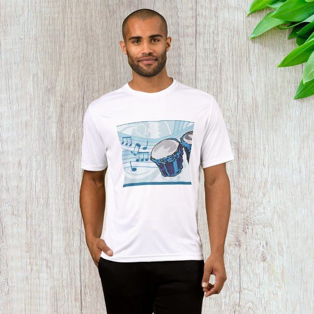 Bongo Drums and Music Notes T-Shirt (Creator Uploaded)