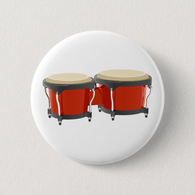 Bongo Drums Button (Front)