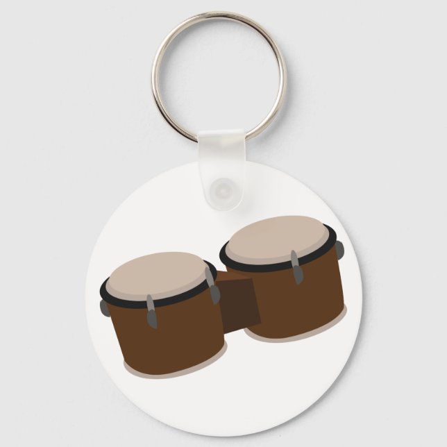 Bongo Drums Keychain (Front)