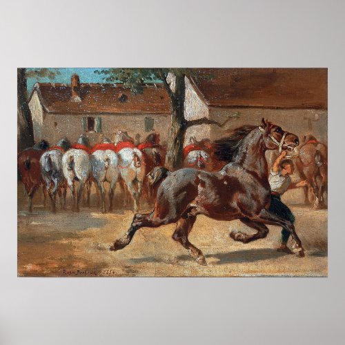 Bonheur _ Horse Trotting Poster