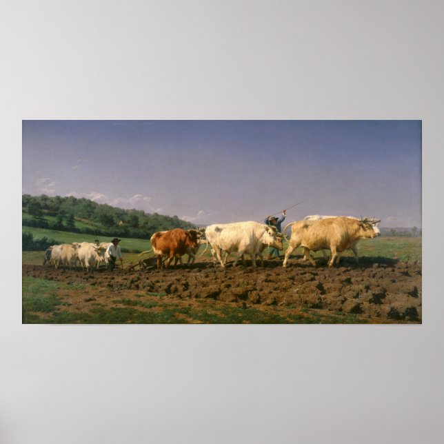 Bonheur - Ploughing In Nevers Poster (Front)