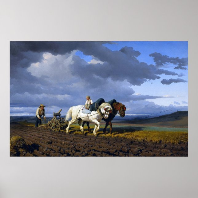 Bonheur - Plowing Poster (Front)