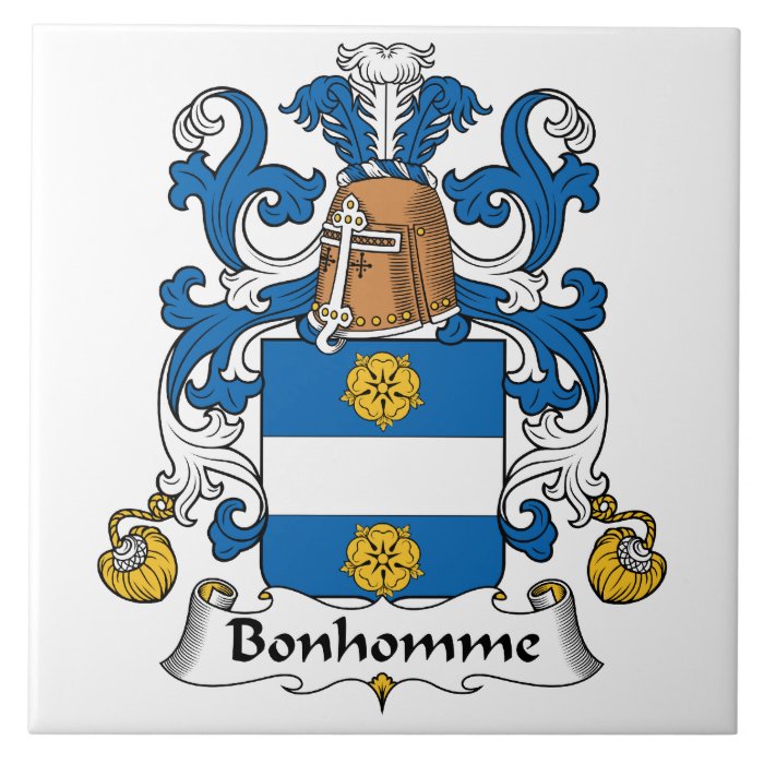 Bonhomme Family Crest Tiles