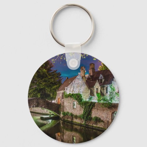 Bonifacius Bridge in Bruges Keychain