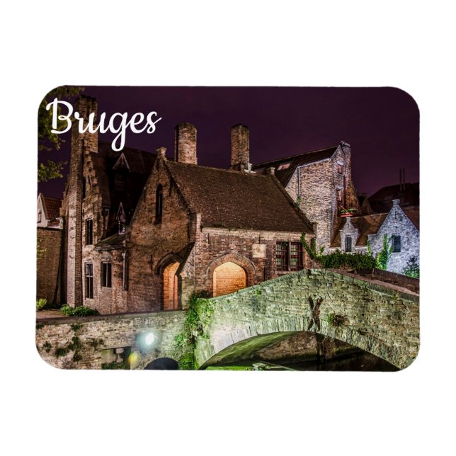 Bonifacius Bridge in Bruges Magnet (Horizontal)