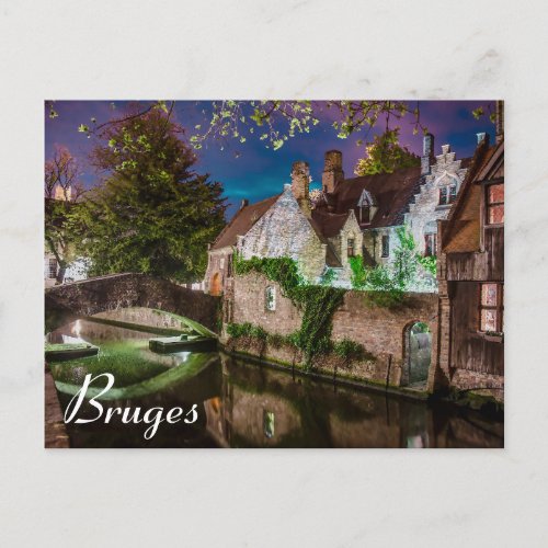 Bonifacius Bridge in Bruges Postcard
