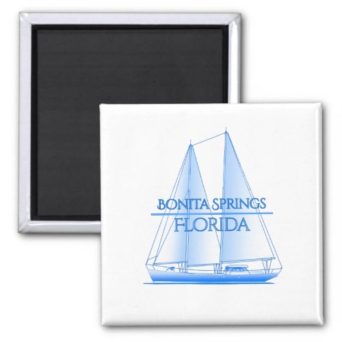 Bonita Springs Coastal Nautical Sailing Sailor Magnet