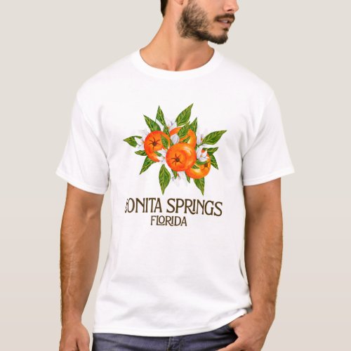 Bonita Springs Florida Beach FL Oranges Blossom Fl T_Shirt