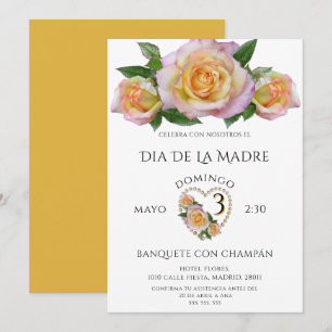 Bonitas Rosas Para el Día De La Madre Invitation