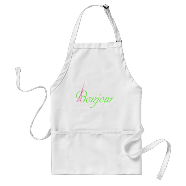 Bonjour Adult Apron (Front)