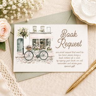 Bonjour Bebe Baby Shower Book Request Enclosure Card
