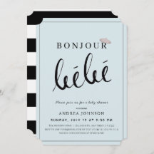 Colorful Pattern Unisex Baby Shower Card or New Baby Card \u2022 by @mydarlin/_bk Bonjour Bebe Card