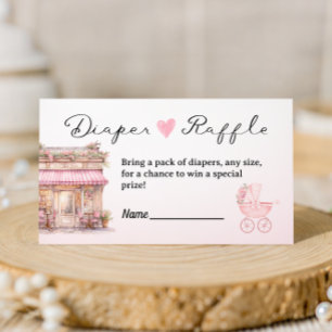 Bonjour Bebe Diaper Raffle Card Paris Baby Shower