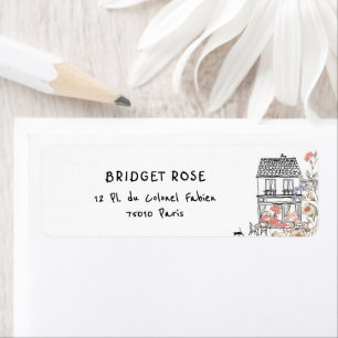 Bonjour Bebe French Gender Neutral Baby Shower Label