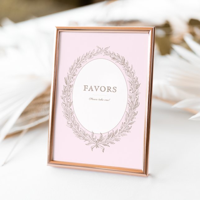 Bonjour Bebe French Patisserie Baby Shower Pink Table Tent (Creator Uploaded)