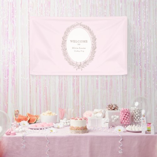 Bonjour Bebe French Patisserie Birthday Party Banner