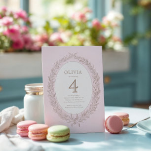 Bonjour Bebe French Patisserie Birthday Party Invitation