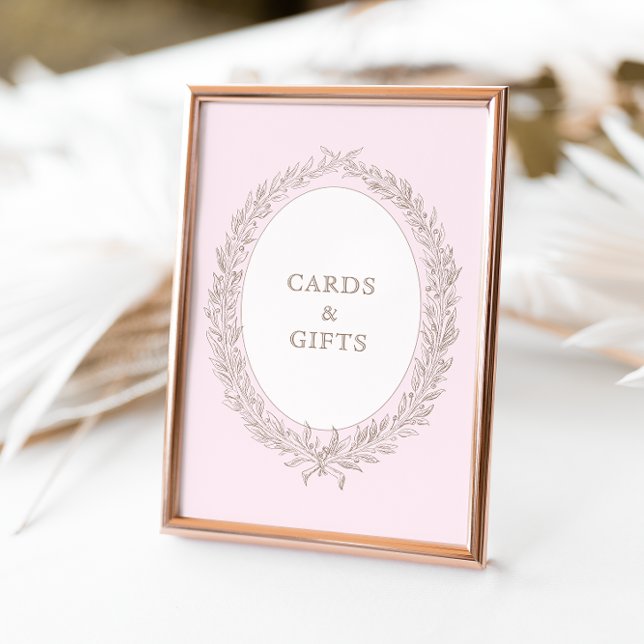 Bonjour Bebe French Patisserie Pink Card & Gifts Table Tent (Creator Uploaded)