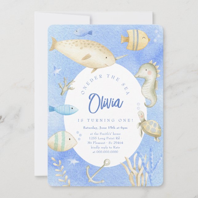 Bonjour Bebe French Penguin Neutral Baby Shower  Invitation (Front)