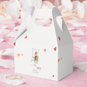 Bonjour Bebe French Rabbit Baby Shower Favor Boxes