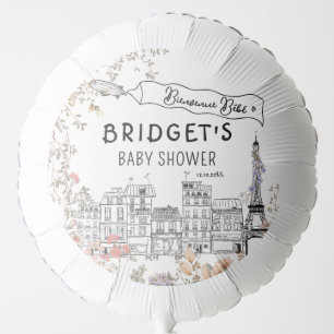 Bonjour Bebe Gender Neutral Baby Shower Balloon