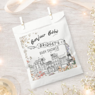 Bonjour Bebe Gender Neutral Baby Shower Favor Bag