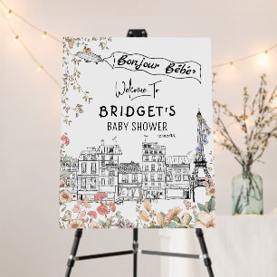 Bonjour Bebe Gender Neutral Baby Shower Welcome Si Foam Board