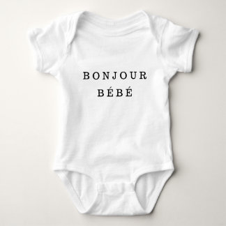 "Bonjour Bébé" Jersey Baby Bodysuit