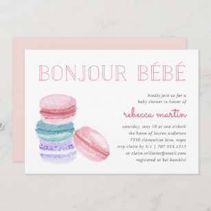 Colorful Pattern Unisex Baby Shower Card or New Baby Card \u2022 by @mydarlin/_bk Bonjour Bebe Card
