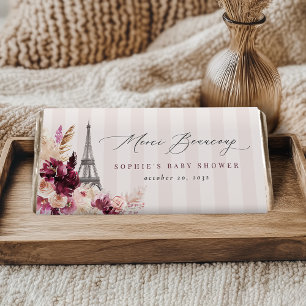 Bonjour Bébé Paris Baby Shower Hershey Bar Favors