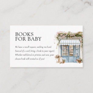 Bonjour Bébé Paris French Baby Shower Books Enclosure Card