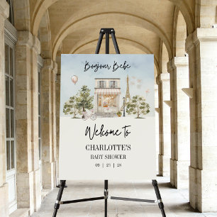 Bonjour Bebe Paris French Baby Shower  Foam Board