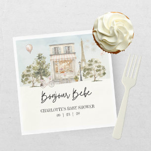 Bonjour Bebe Paris French Baby Shower Napkins