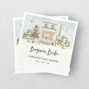 Bonjour Bebe Paris French Baby Shower Napkins