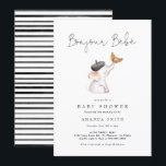 Bonjour Bebe Paris French Elephant Baby Shower Inv Invitation<br><div class="desc">Bonjour Bebe Paris French Elephant Baby Shower Invitation</div>