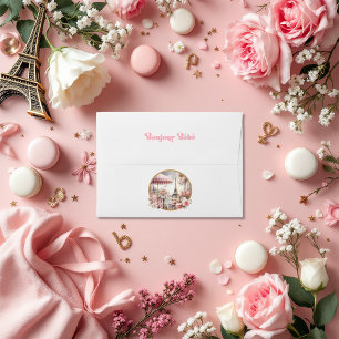 Bonjour Bébé Parisian Chic Baby Shower Envelope