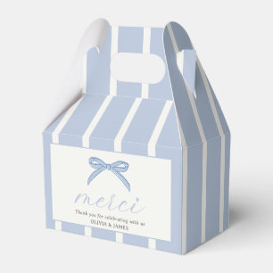 Bonjour Bébé Pink Paris Eiffel Tower Baby Shower Favor Boxes