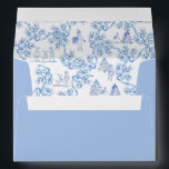 Bonjour Bebe Romantic French Girl Baby Shower  Env Envelope<br><div class="desc">Bonjour Bebe Romantic French Girl Baby Shower envelope features baby elephant with pastel pink beret and croissant. Romantic, pastel pink French toile. It is perfect for girl, romantic, French baby showers. All of the text on this invitation can be personalized with your desired details. You can change background color, font...</div>