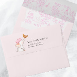 Bonjour Bebe Romantic French Girl Baby Shower  Envelope