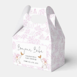 Bonjour Bebe Romantic French Girl Baby Shower   Favor Boxes