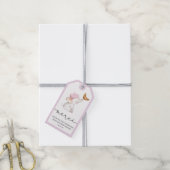 Bonjour Bebe Romantic French Girl Baby Shower  Gift Tags (With Twine)